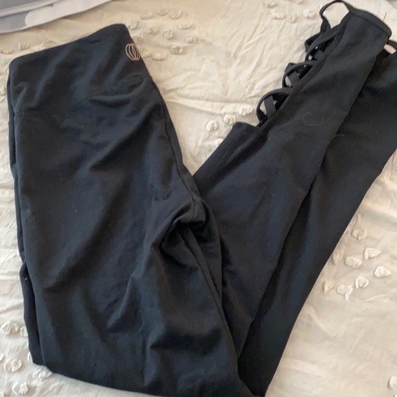 Balance Collection Lattice Ankle Workout Leggings - Picture 1 of 3